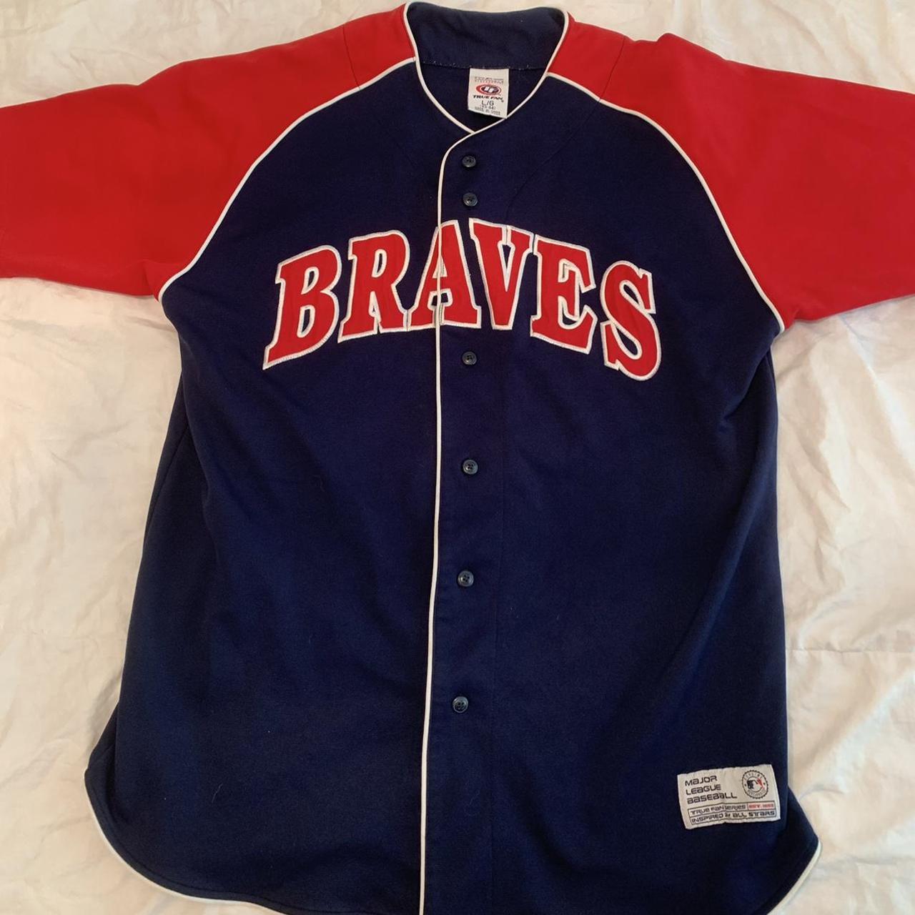 red braves jersey with stars