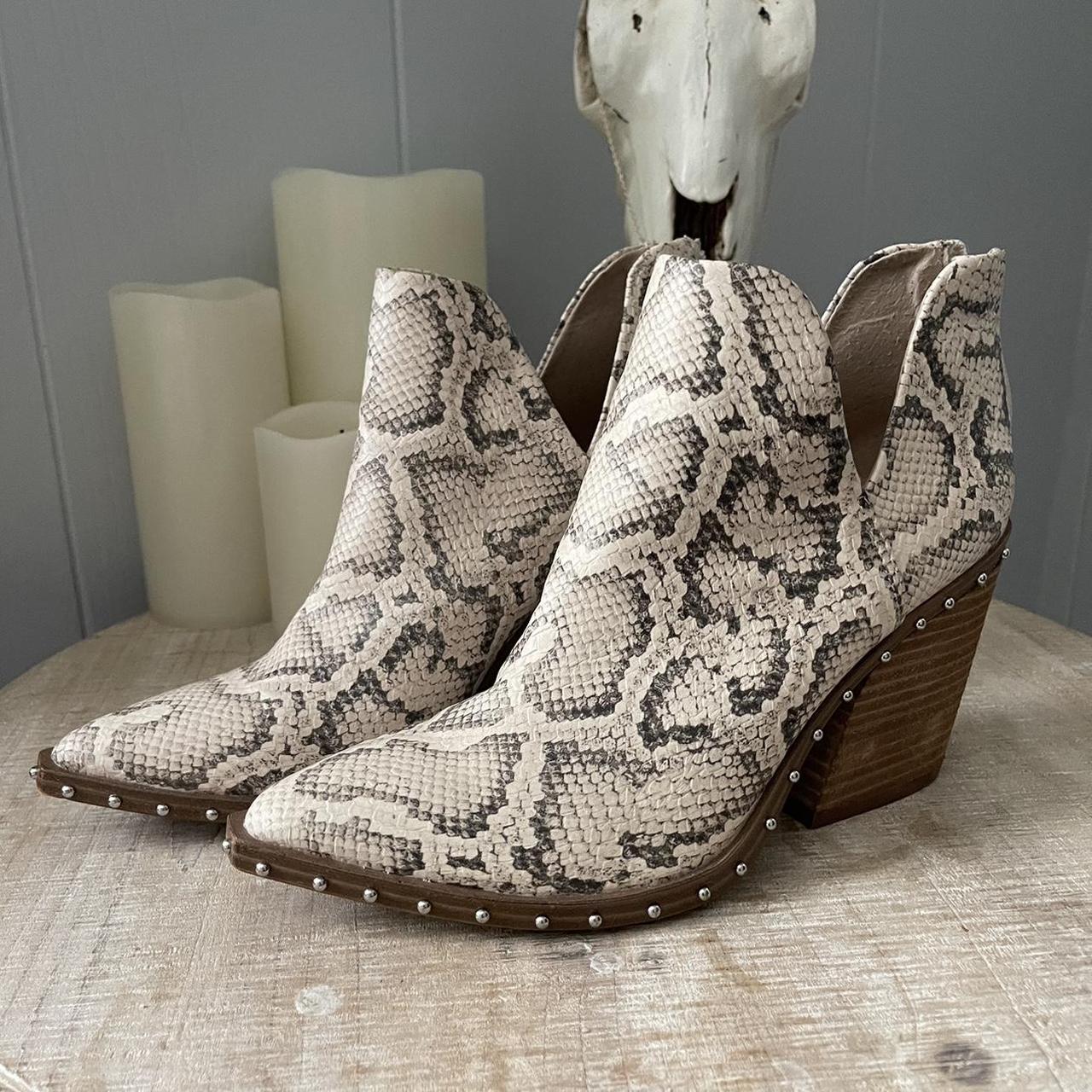 steve madden snakeskin booties