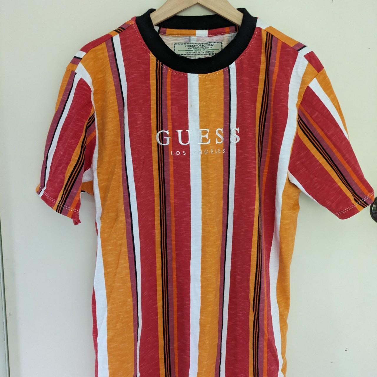 Guess Originals - Stripy T-shirt Mens Size 6/ US S/... - Depop