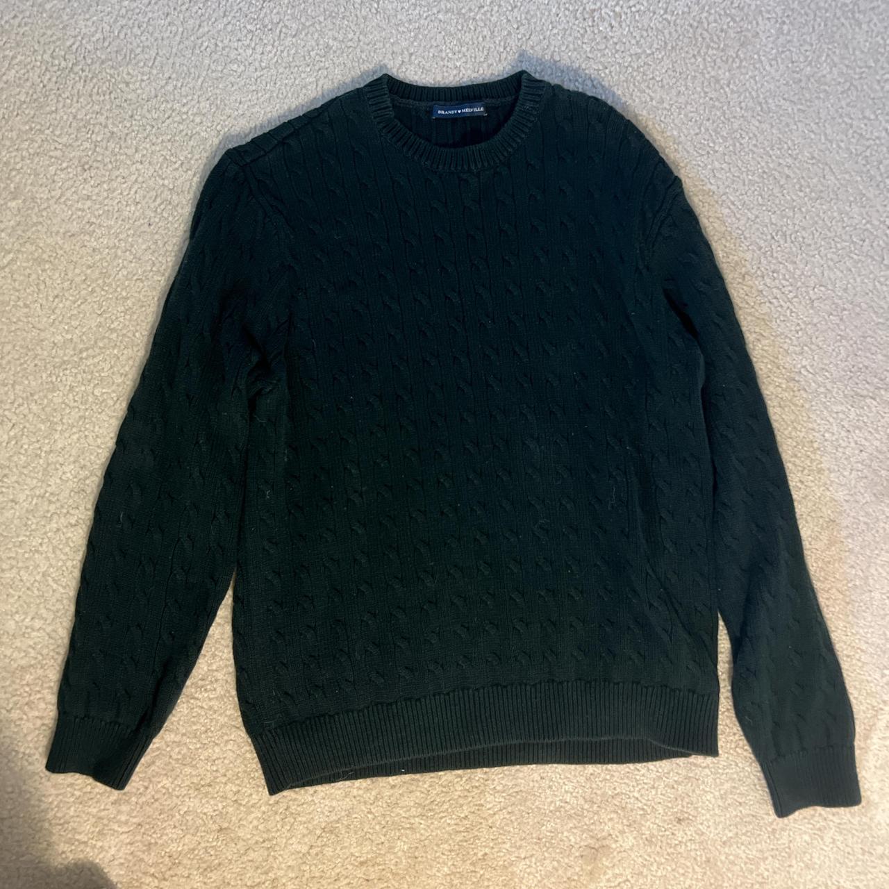 brandy melville cable knit crew neck sweater in Depop