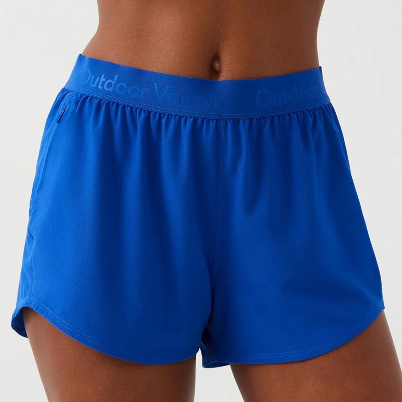 Outdoor Voices Relay 3” Short in OV Blue size Small.... Depop