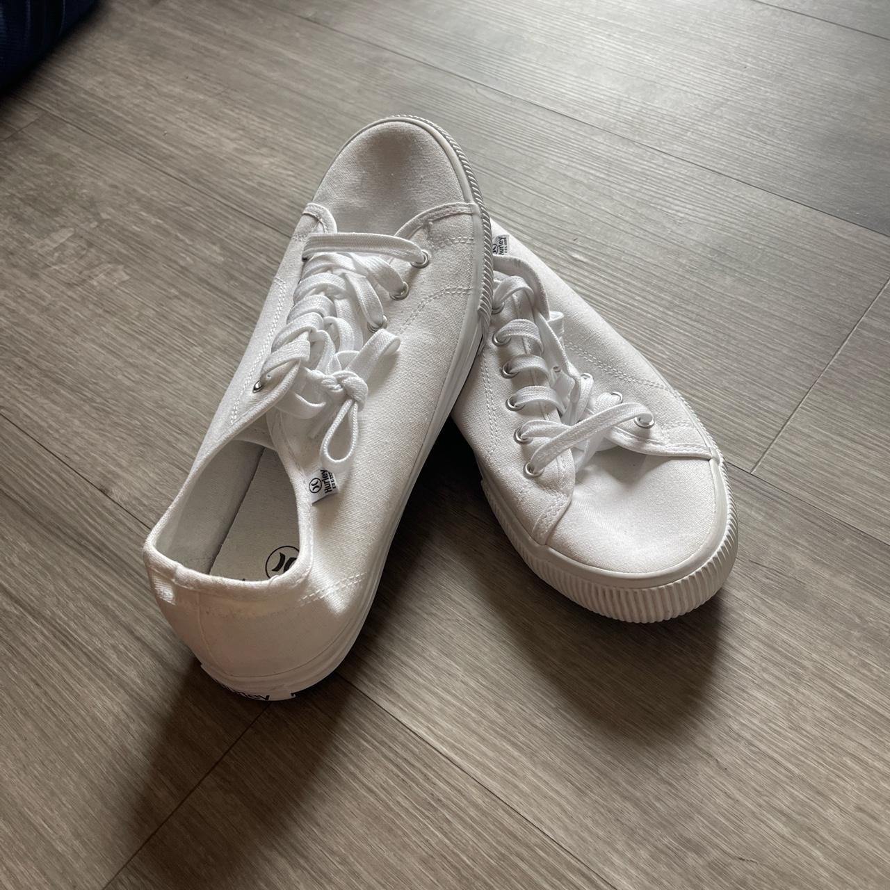 White Hurley sneakers - Depop