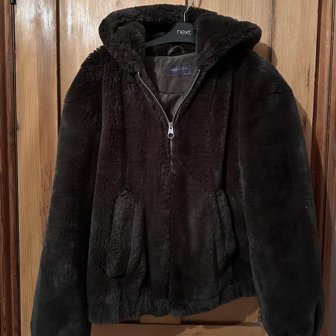 Hooded Teddy Fleece Jacket, M&S Collection