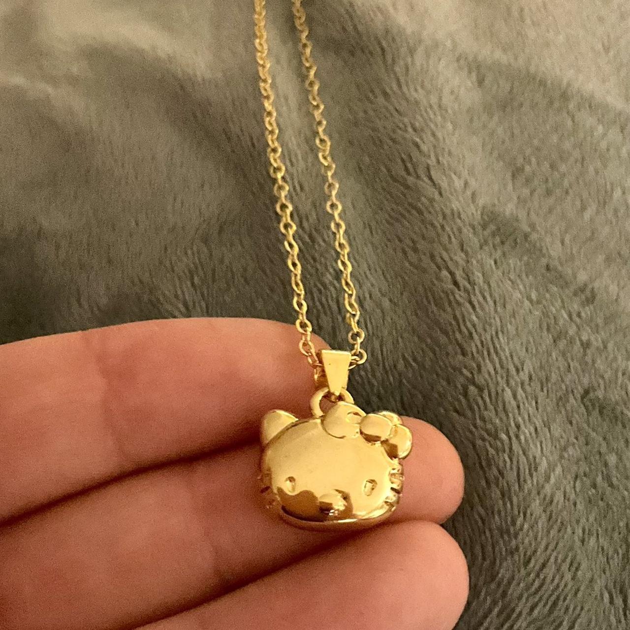 925 Hello outlet Kitty locket necklace