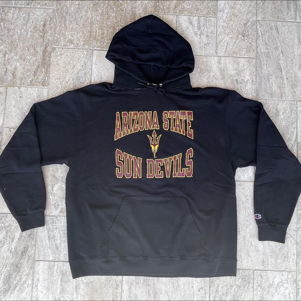 Vintage Arizona State Sun Devils Logo Hoodie Size:... - Depop