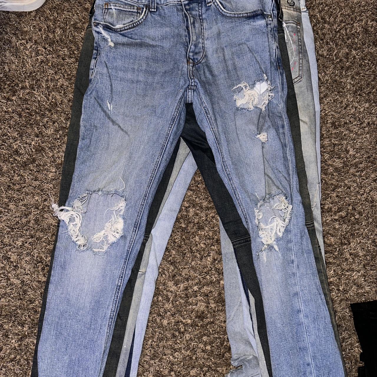 Forever fashion 21 ripped jeans mens