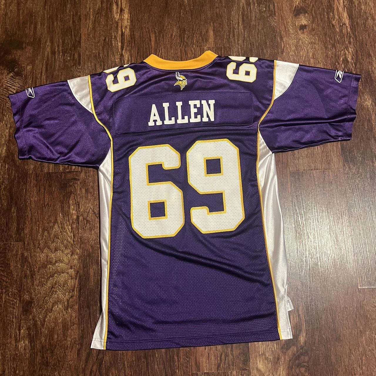 Reebok, Shirts, Minnesota Vikings 69 Jared Allen Jersey M