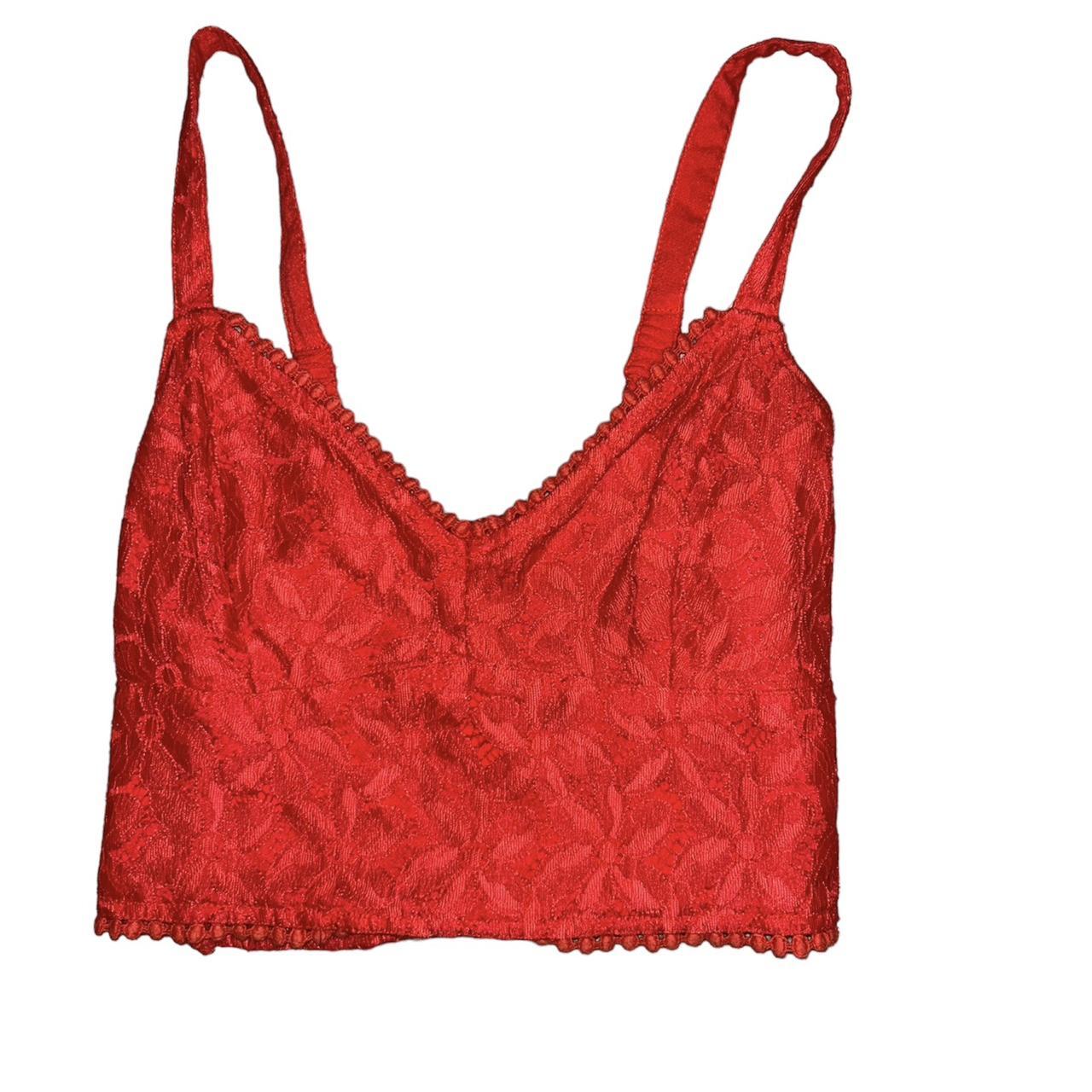 red lace bralette top, brand- hollister