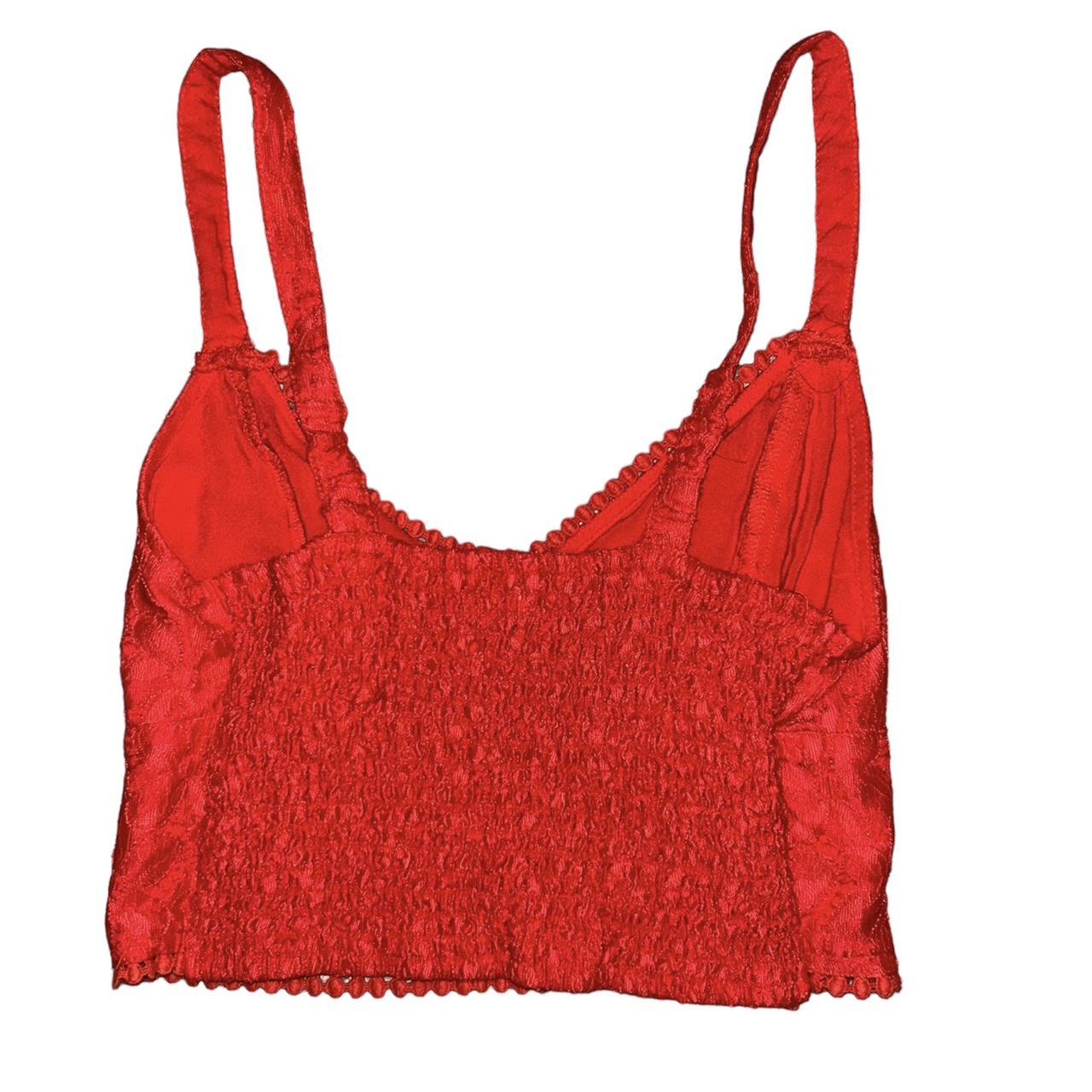 red lace bralette top, brand- hollister