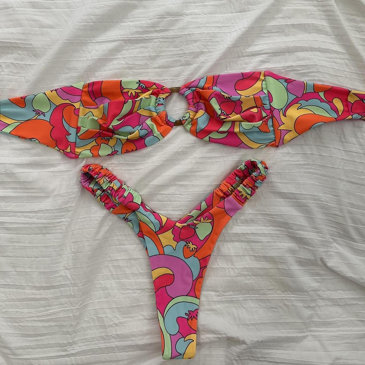 Kulani Kinis Women's Pink and Red Bikinis-and-tankini-sets | Depop