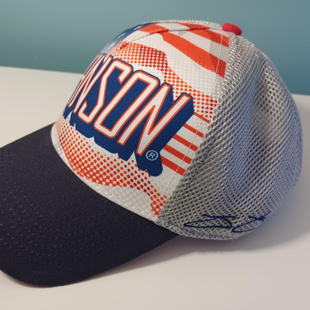 Jimmie Johnson #48 Red & Blue U.S. Flag Hat - Made by New Era