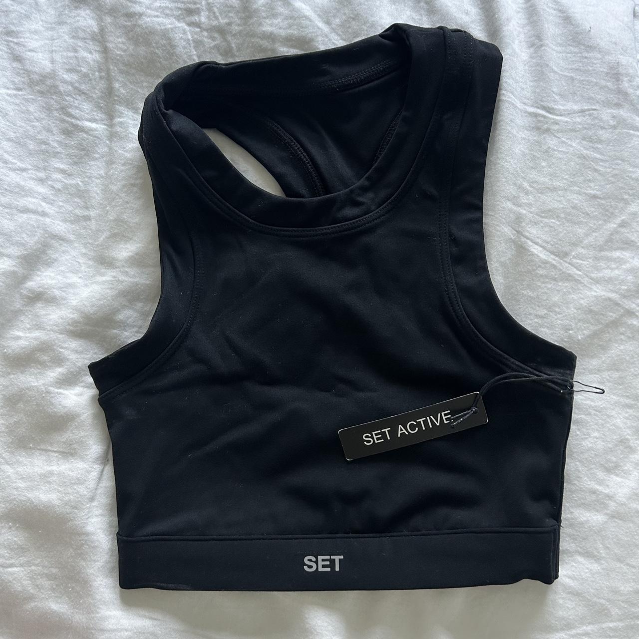 SET active mini high neck bra 🩵 New with tags! Size - Depop