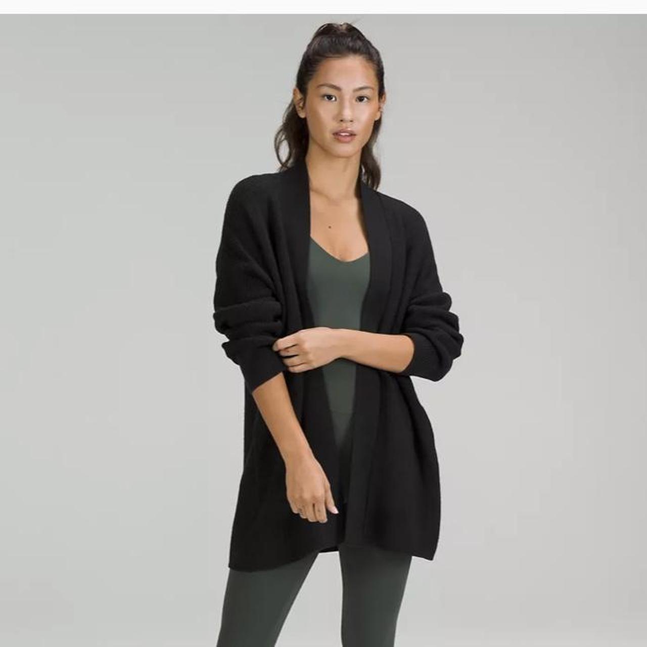 Lululemon hot sale black cardigan