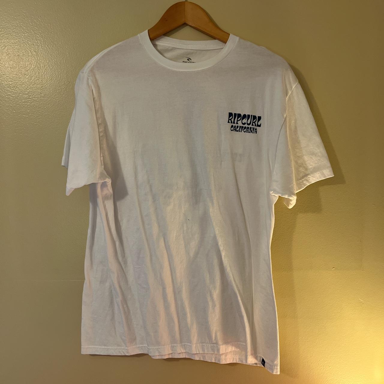 Rip Curl Men's White T-shirt | Depop