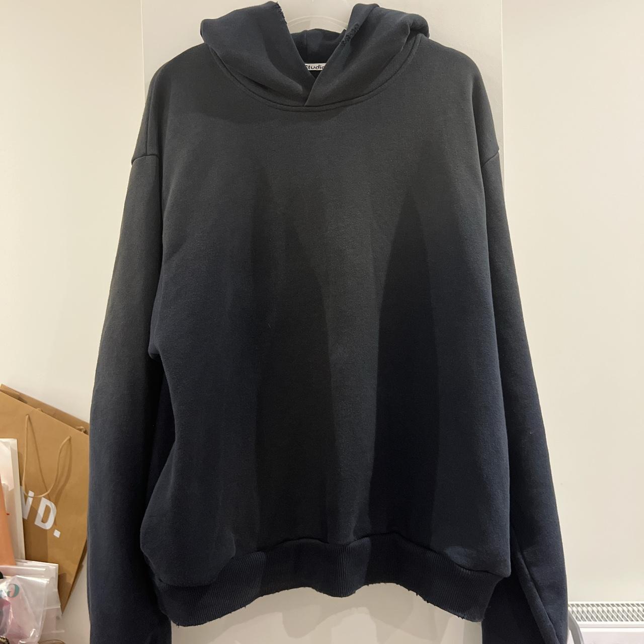 Acne studios logo hoodie sweater Black Size S... - Depop