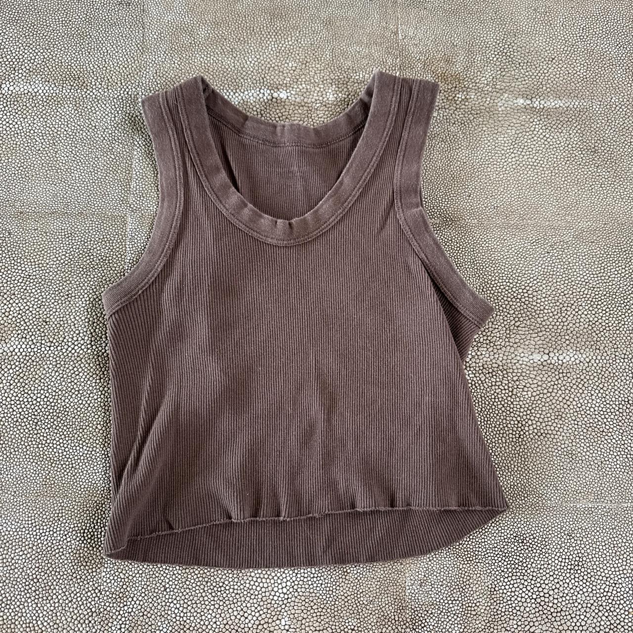 Brandy Melville Women's Tank top Brown One size – Brandy brown