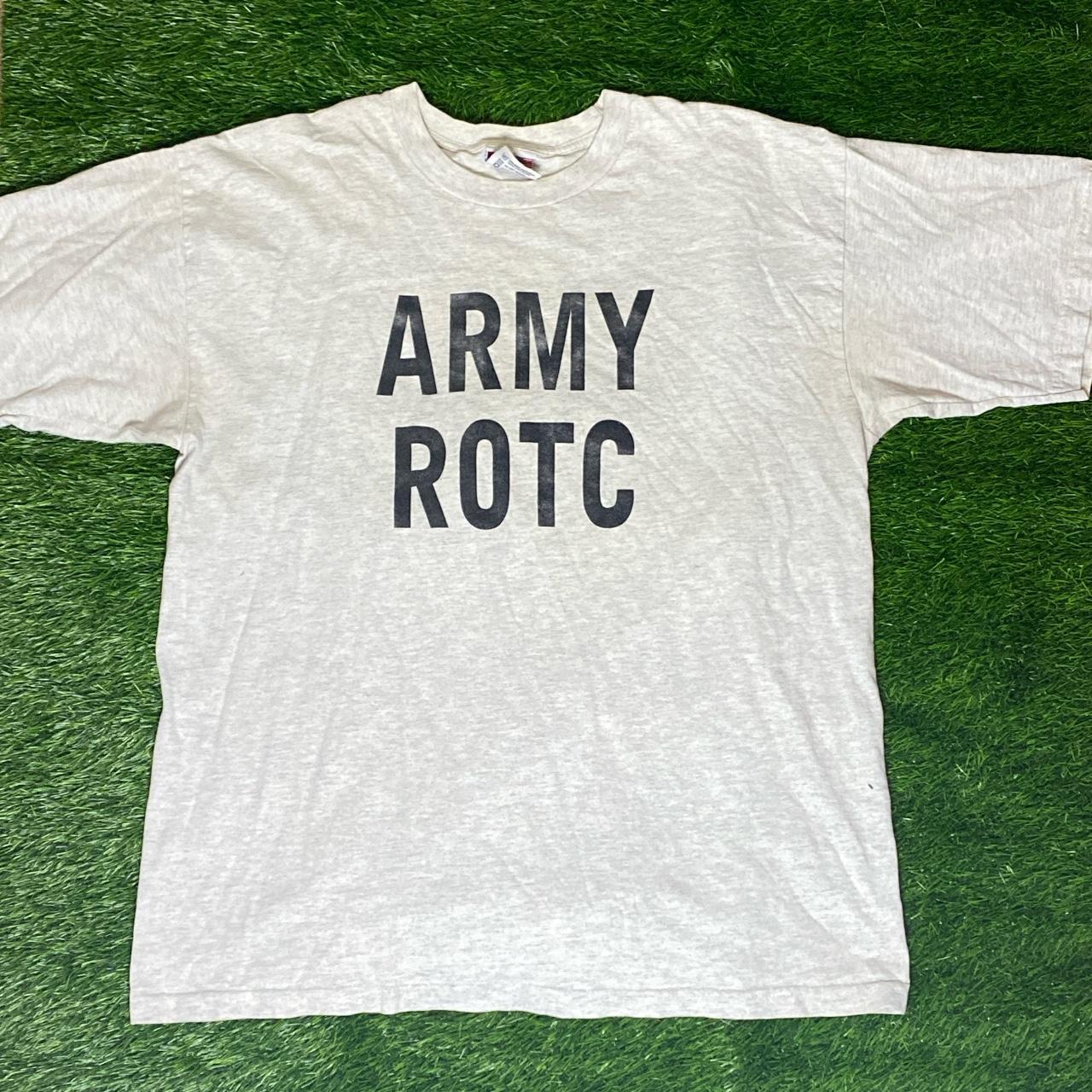 Vintage ARMY ROTC T shirt Size Adult XL Bayside... - Depop