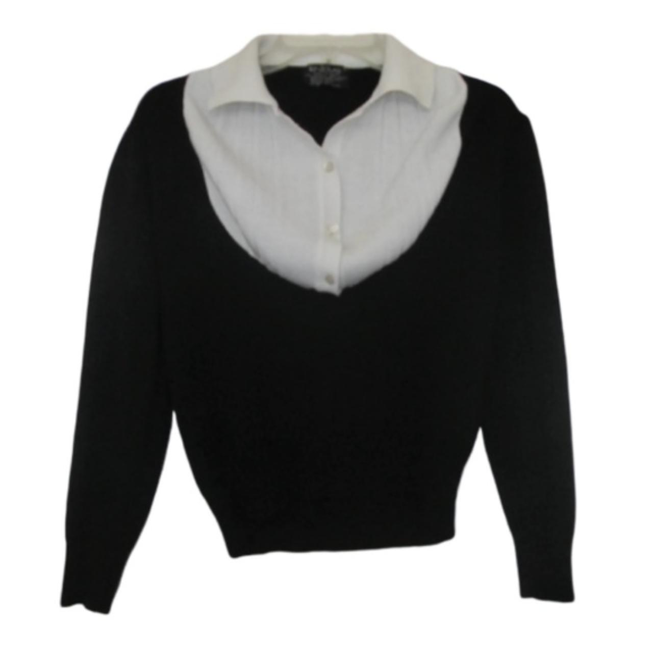 Vintage jumper with collar hot sale