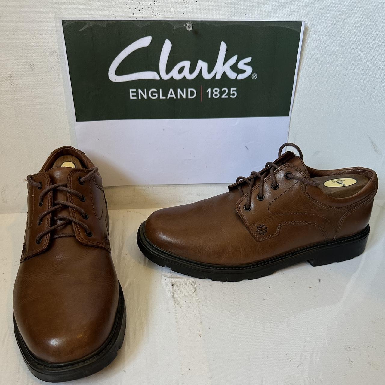 Clarks Cushion Cell Leather Shoes Size UK 9.5 EU 44