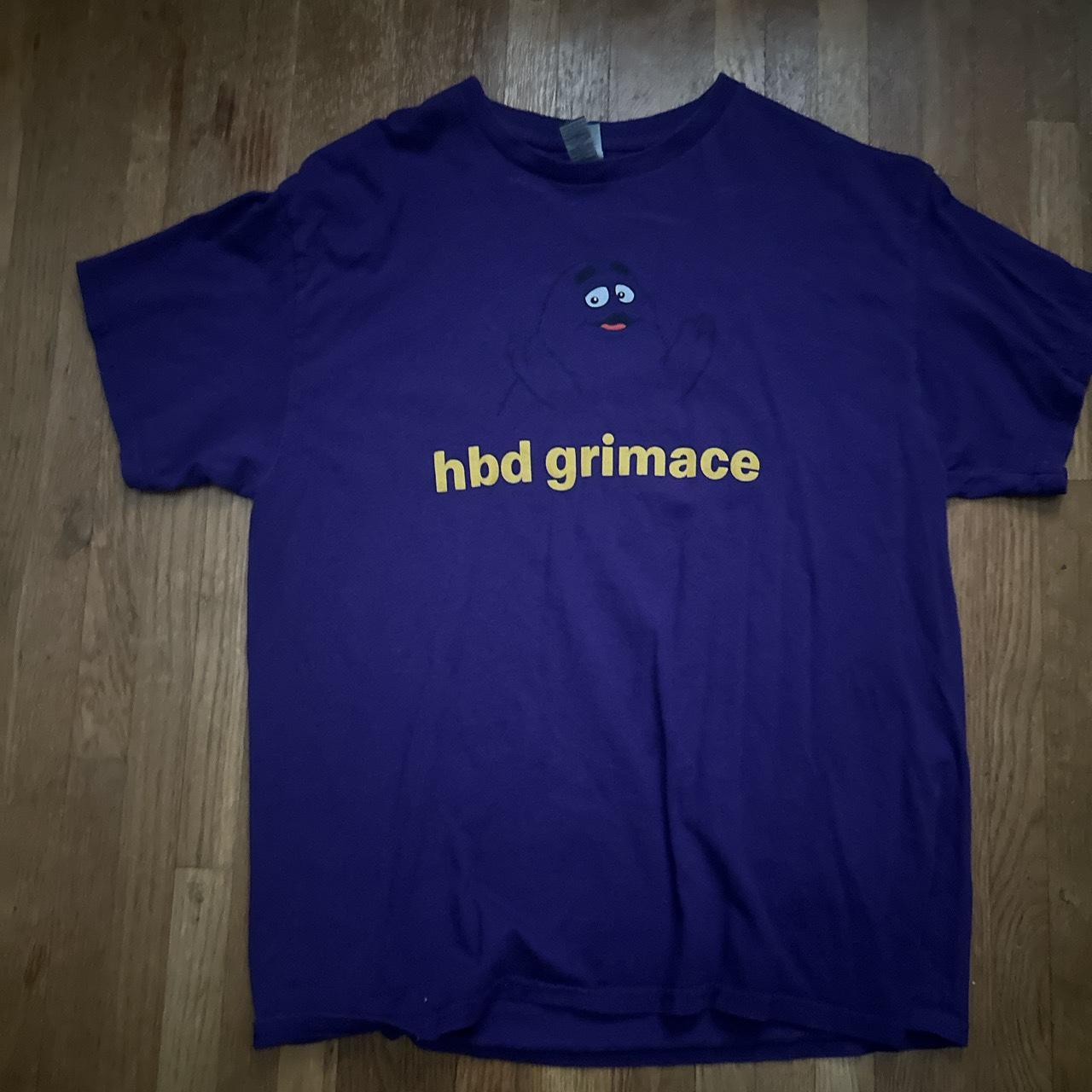 Happy Birthday Grimace!!! Purple hbd grimace shirt - Depop