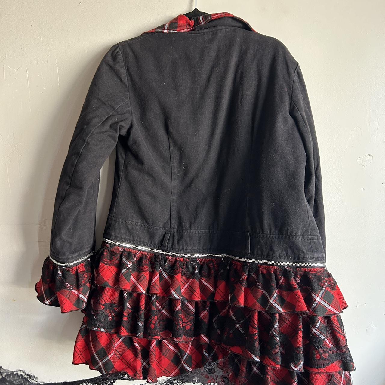 ジャケット・アウター 00s y2k gauze gothic lolita punk jacket