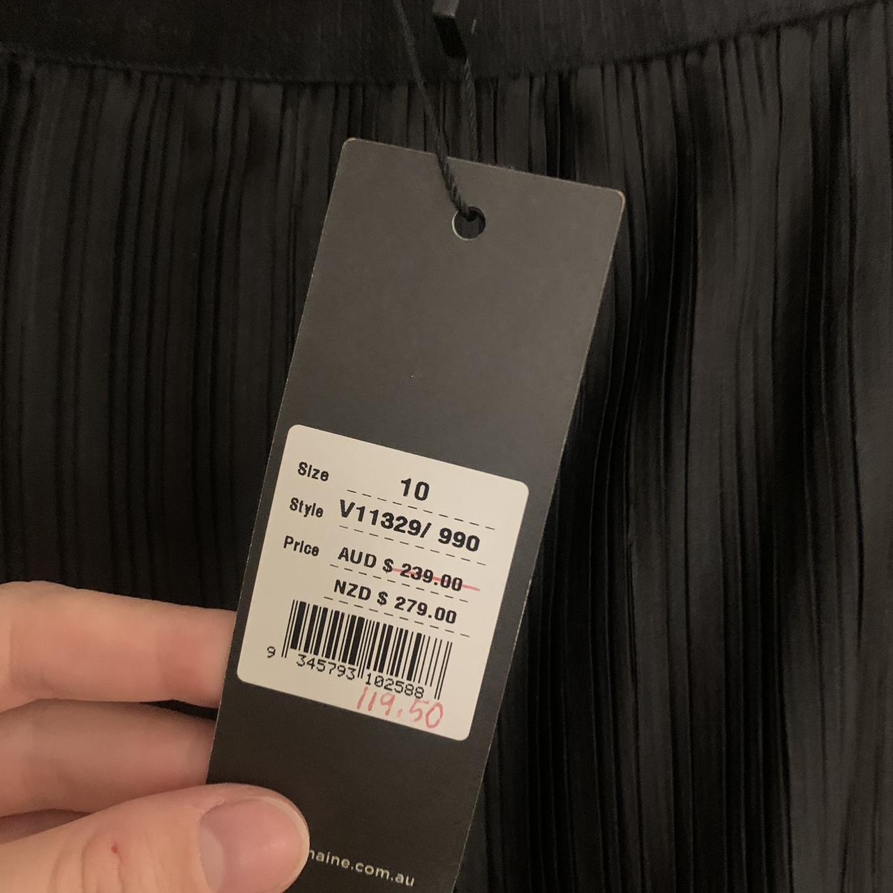 Beautiful long pleated black skirt from Veronika... - Depop