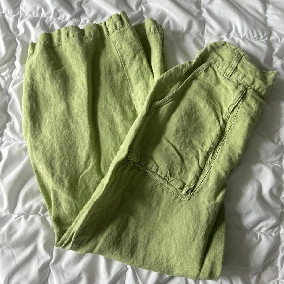 Flowy linen blend lounge pants 🧺 🧸 labeled small - Depop