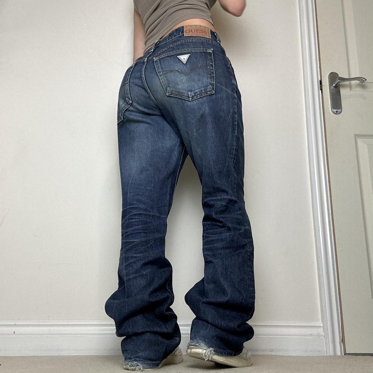 Vintage guess slouch baggy jeans - Shown on size 8... - Depop