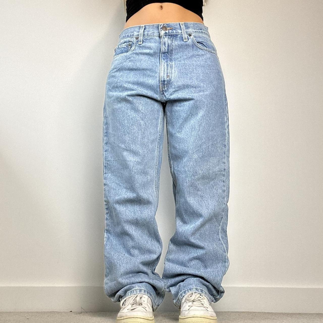 Vintage levis slouch straight leg jeans - Shown... - Depop