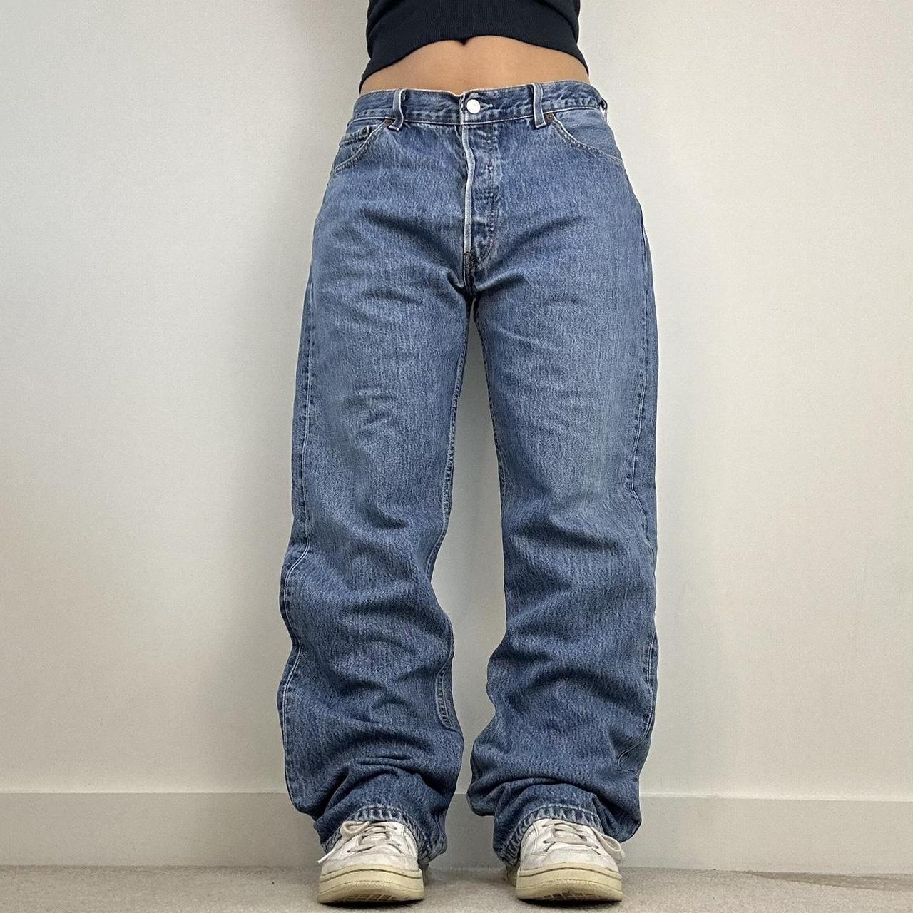 Vintage Levi’s slouch straight leg jeans - Shown on... - Depop
