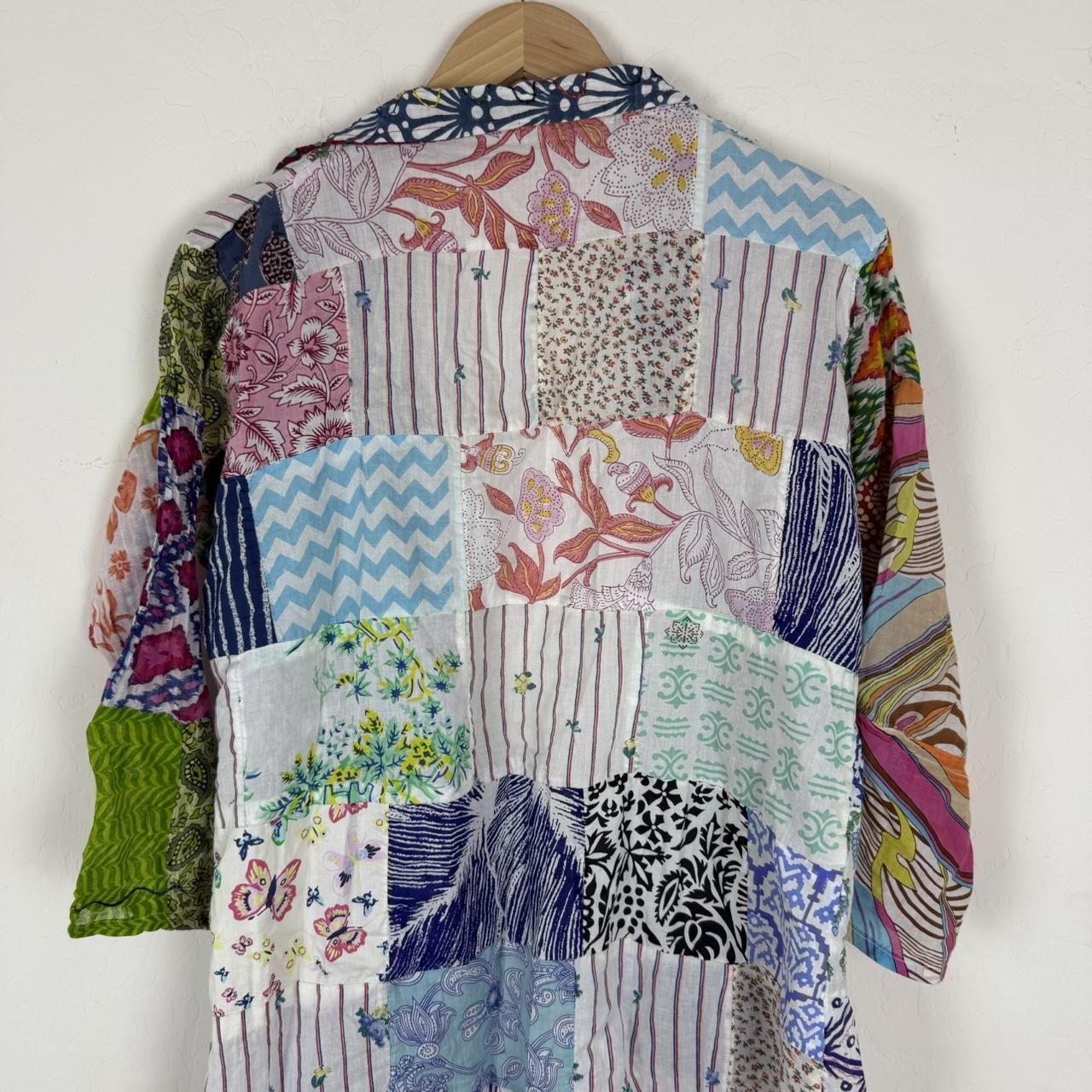 Women's Blouse - Multi - S – Patchwork lightweigh… - image 6