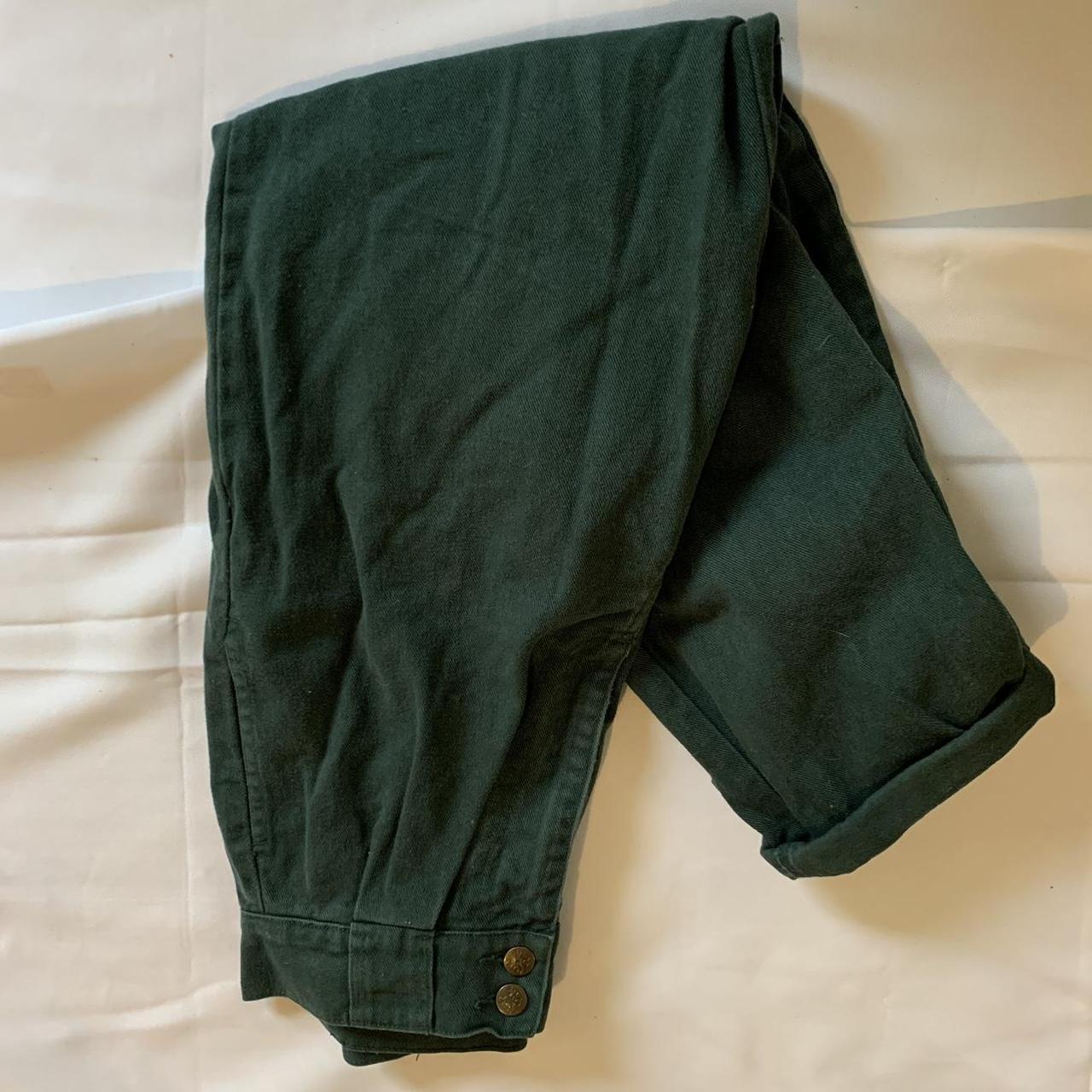 Lucy and Yak Women's Green Trousers | Depop