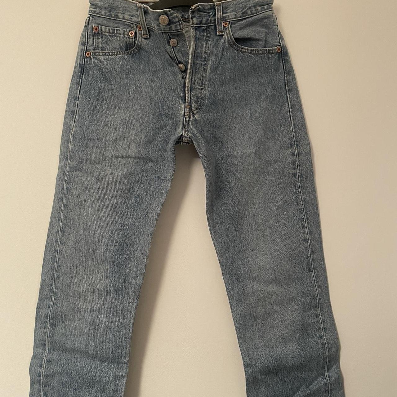 Blue 501 Levi Jeans W28 L34 - Depop