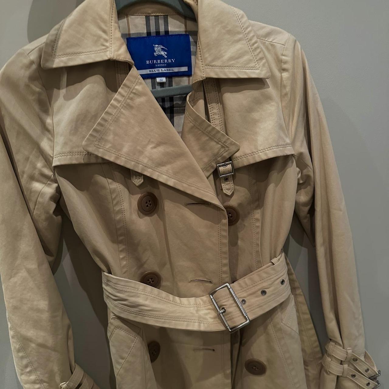 Burberry blue label trench coat best sale