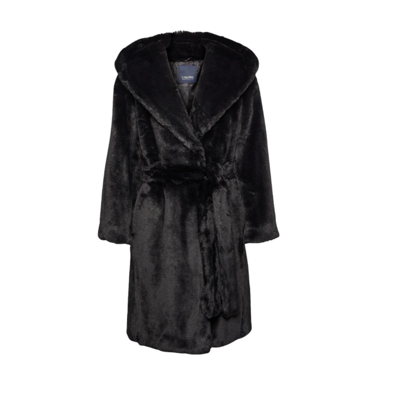 Max mara clearance fur collar coat