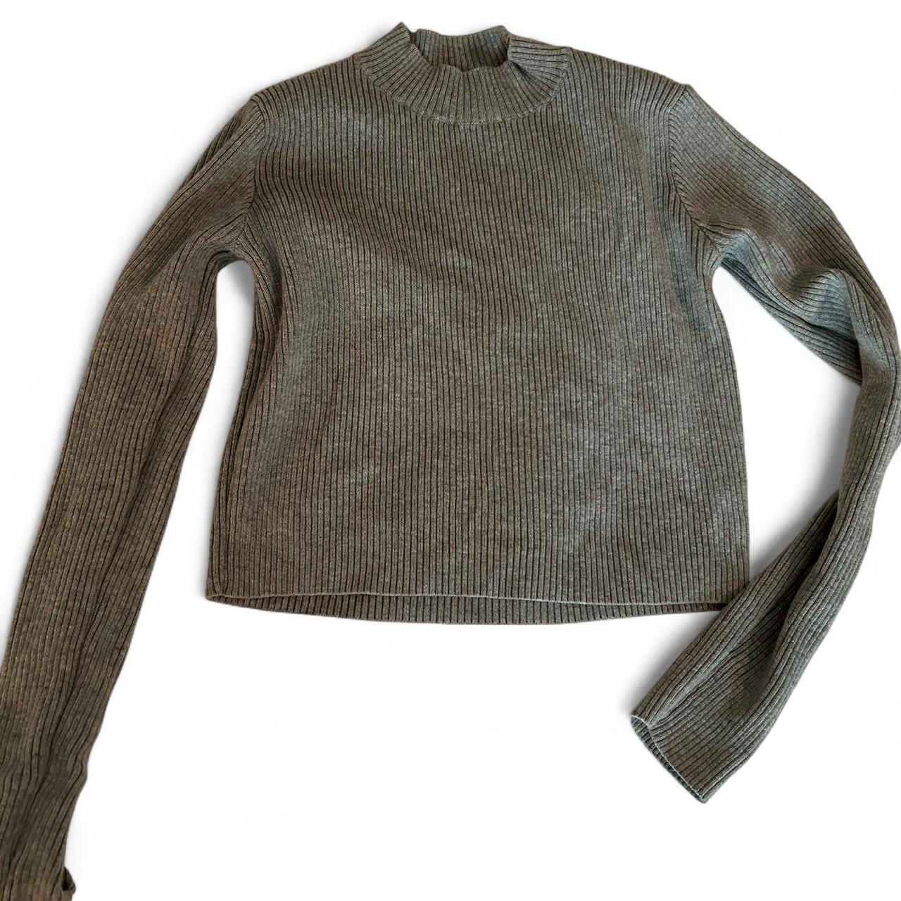 Brandy Melville Women's Sweater Grey/Green One size – super
