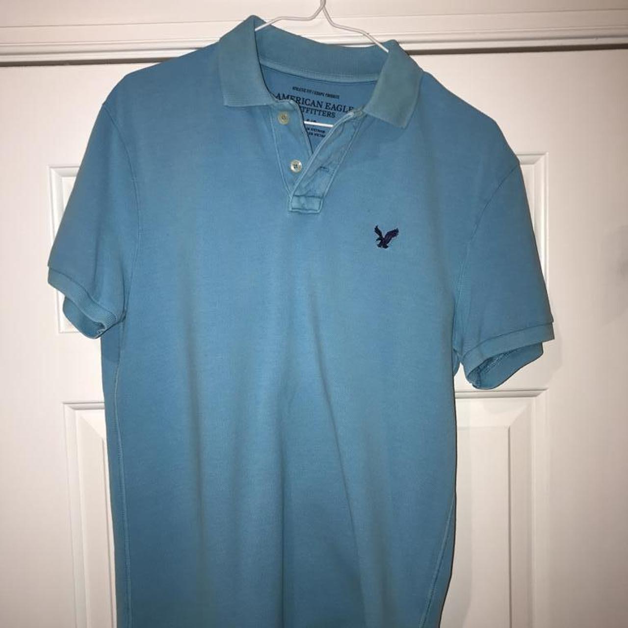 American Eagle, Athletic Fit, Turquoise, Polo Shirt.... Depop