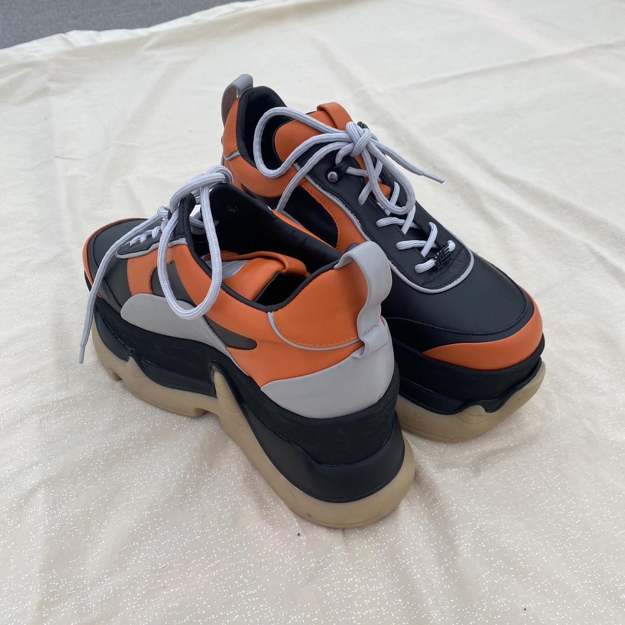 Swear London Women's Orange and Black Trainers | Depop