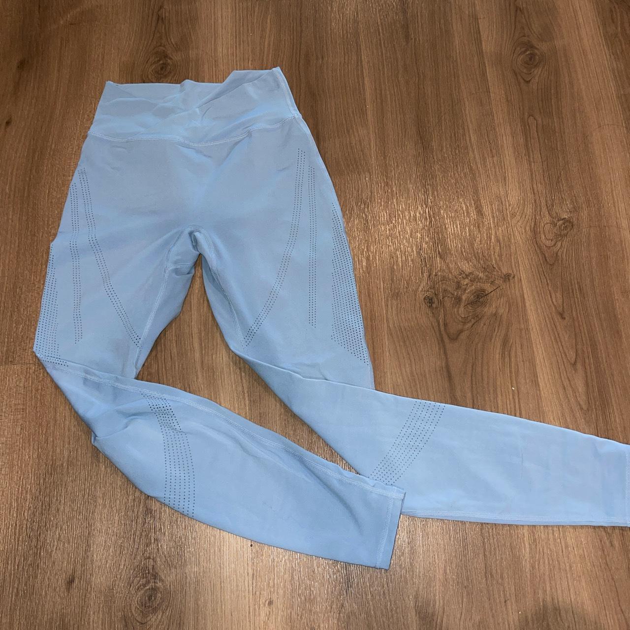 Alphalete light blue crossover leggings Size small I... Depop
