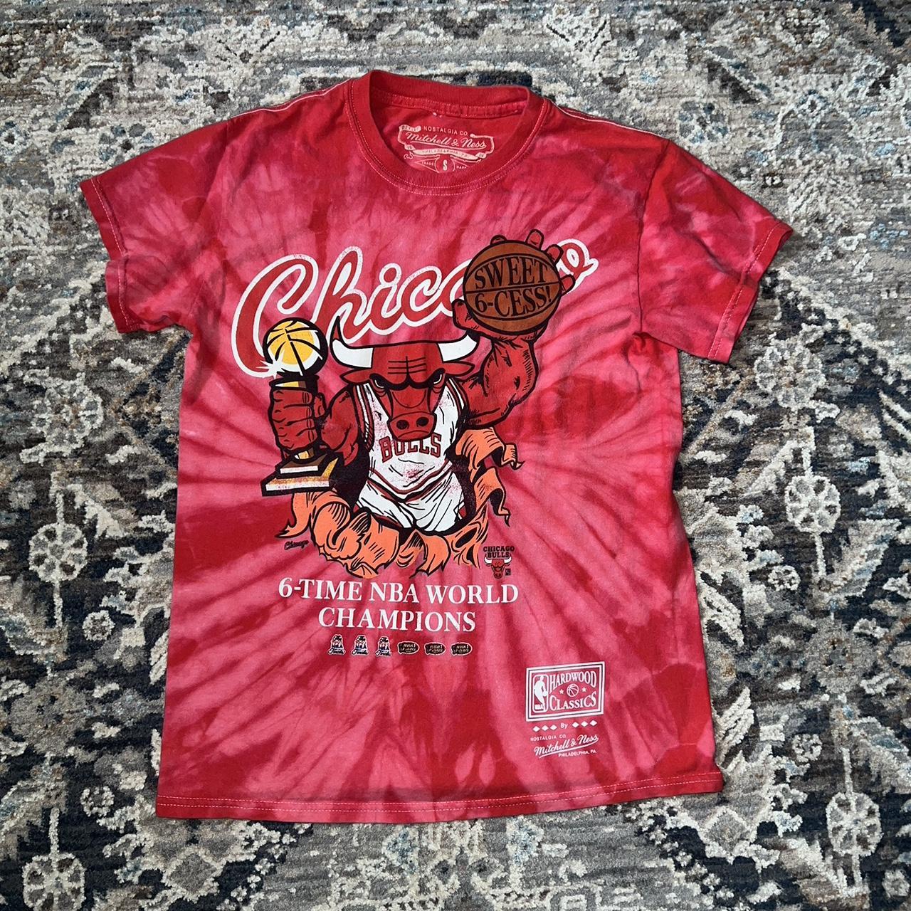 MITCHELL & NESS MENS VINTAGE CHICAGO BULLS TEE