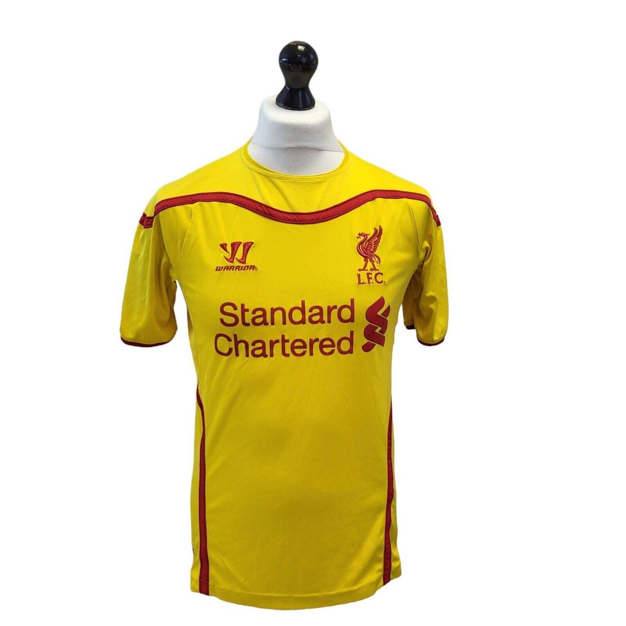 Warrior Liverpool FC Yellow 3rd Kit Football Shirt... - Depop