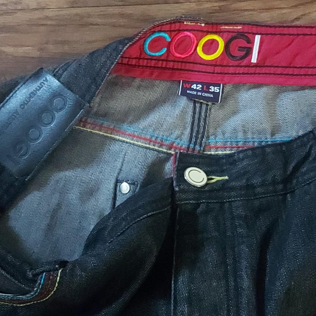 COOGI Australia selling Jeans colorful Embroidered Back Pockets Size 42x35