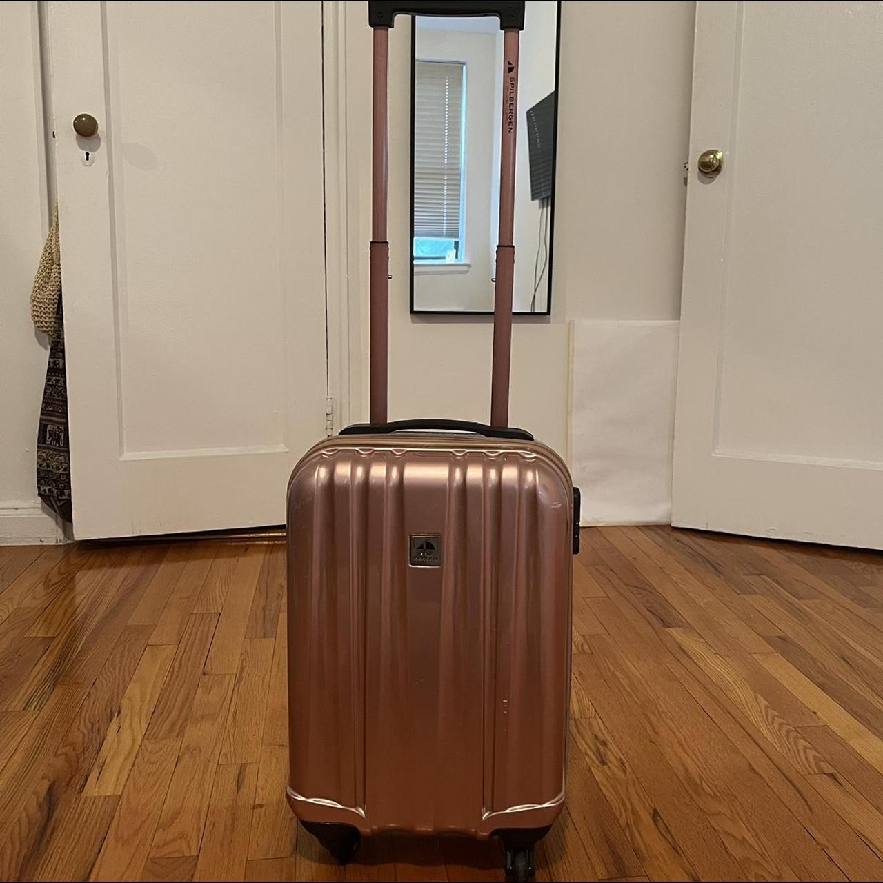 Four Wheeled Rose Gold Carry On Suitcase Dusty And Depop