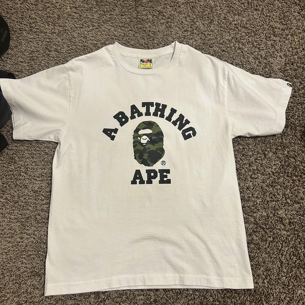 Bape shirt worn like once lmk if interested or have... - Depop