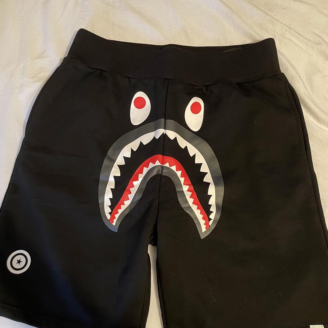 BAPE Men's Black Shorts | Depop