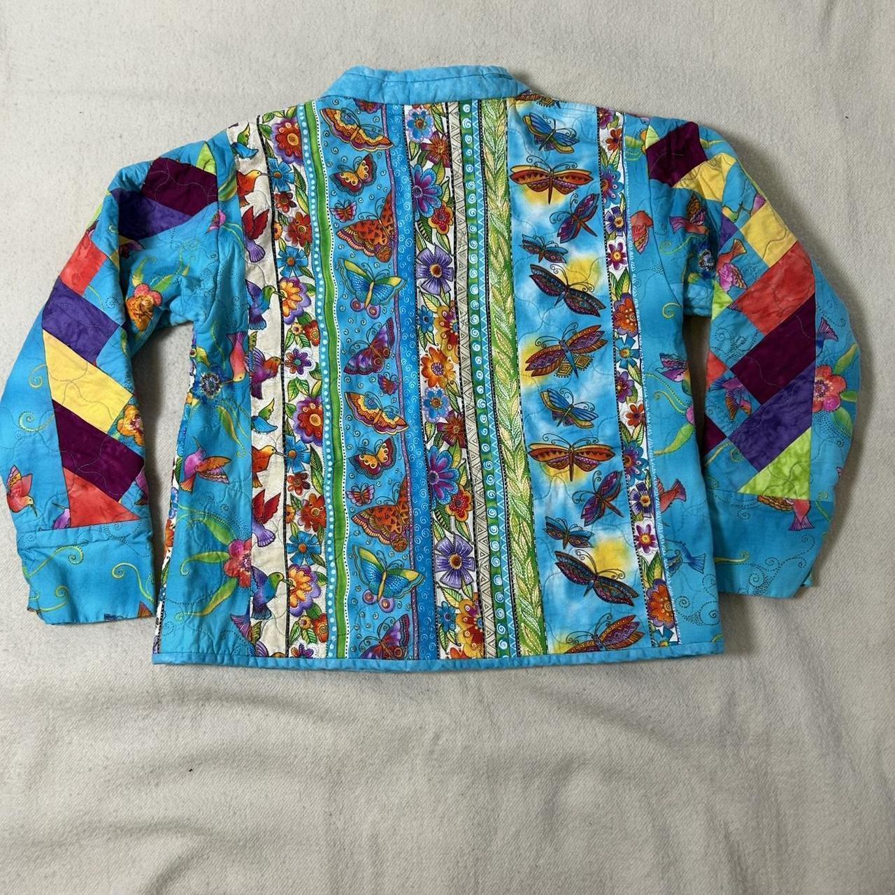 Women's Jacket - Multi - M – Colorful Patchwork J… - image 5