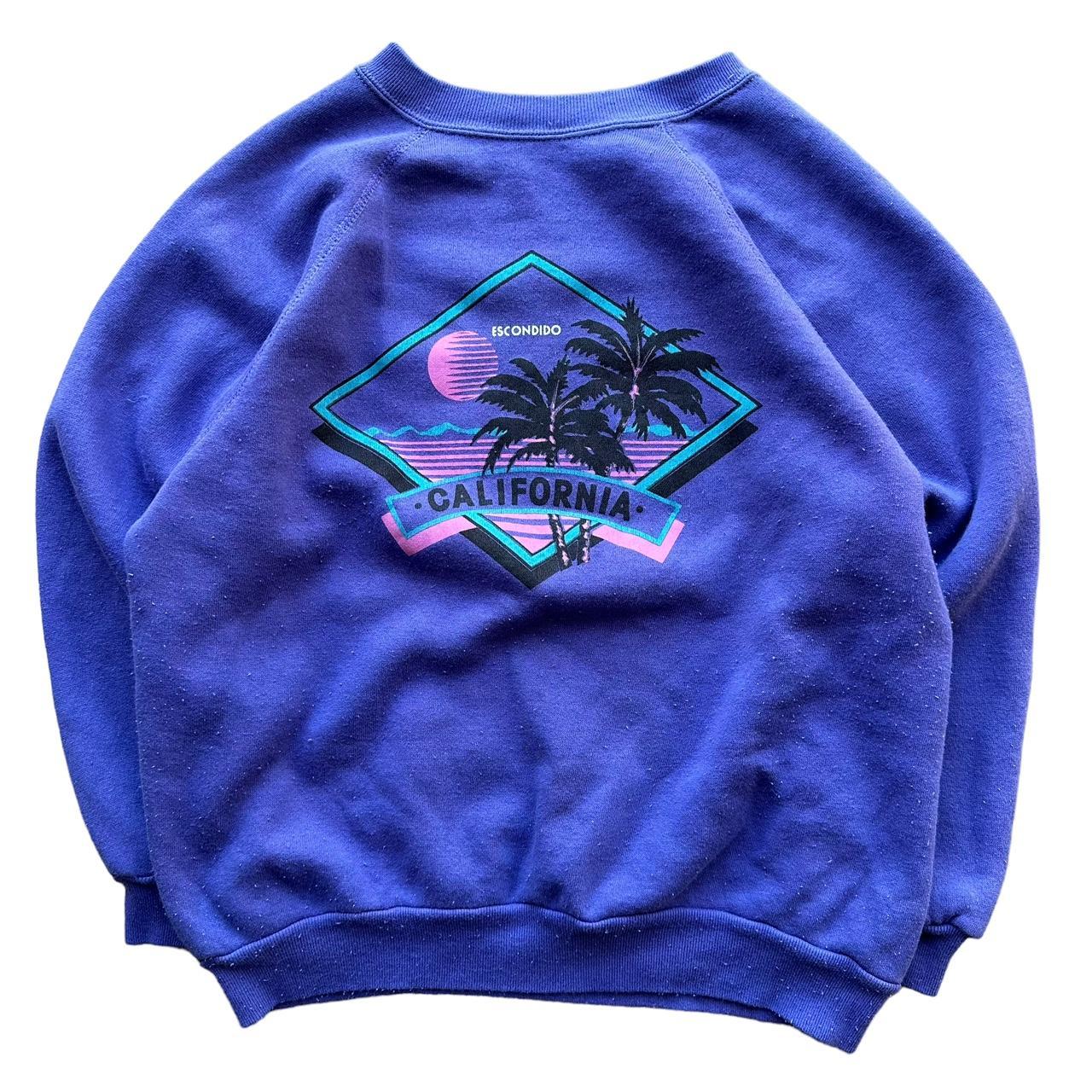 Vintage Men's Sweatshirt - Purple - L