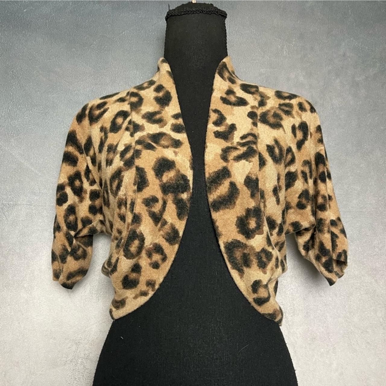 Wool and cashmere cheetah print shawl size. Depop