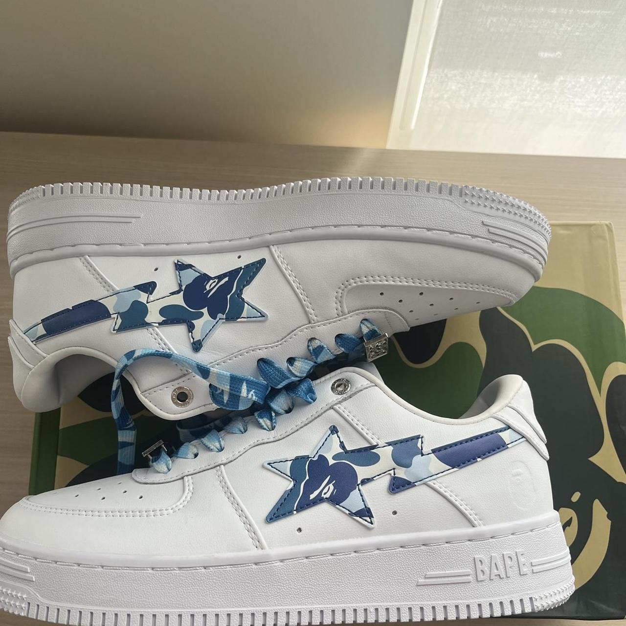 Bapestas blue camo colour-way Really clean pair Not... - Depop