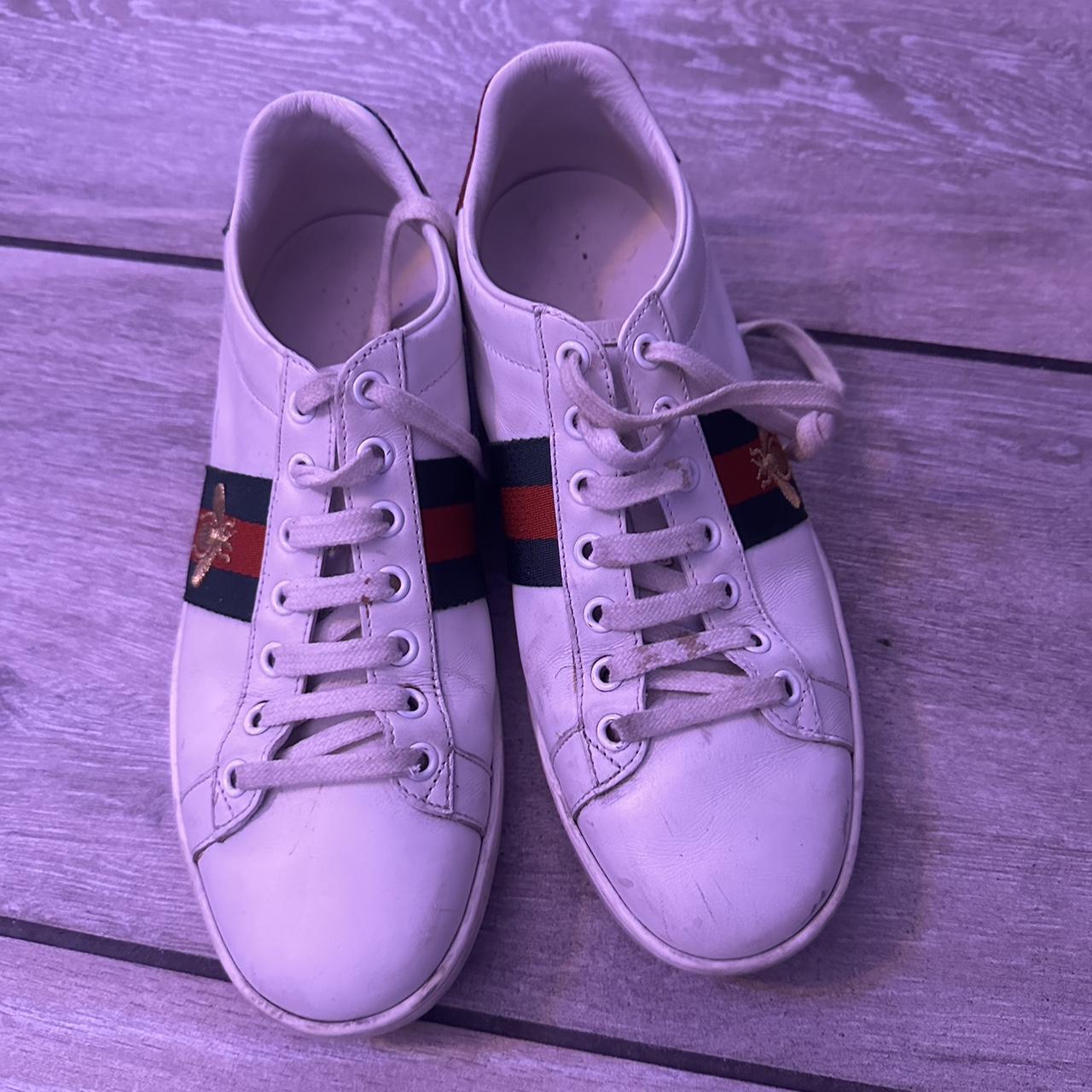 mens gucci white trainers